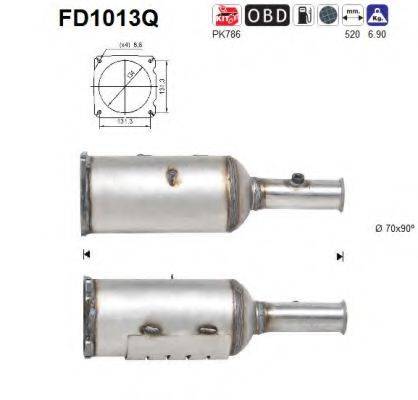 AS FD1013Q Саджовий/частковий фільтр, система вихлопу ОГ
