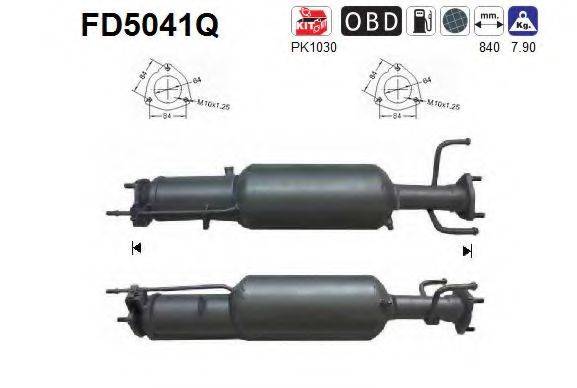 AS FD5041Q Саджовий/частковий фільтр, система вихлопу ОГ