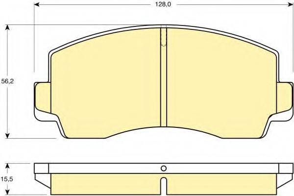 GIRLING 21109 Комплект гальмівних колодок, дискове гальмо