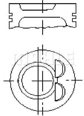 MAHLE ORIGINAL E25180060 Поршень