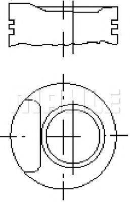 MAHLE ORIGINAL E70680025 Поршень