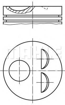 MAHLE ORIGINAL 5039600 Поршень