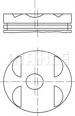 MAHLE ORIGINAL 0010400 Поршень