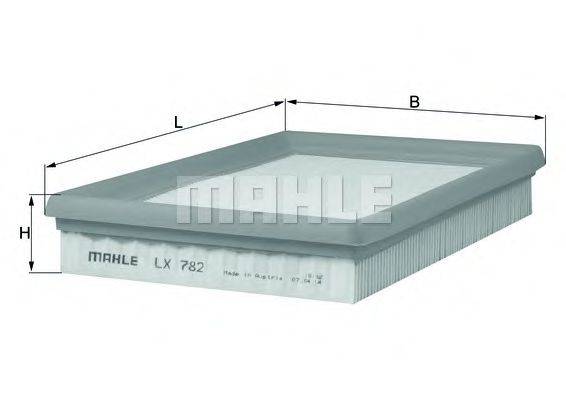 MAHLE ORIGINAL LX782 Повітряний фільтр