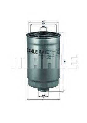 MAHLE ORIGINAL KC181 Паливний фільтр