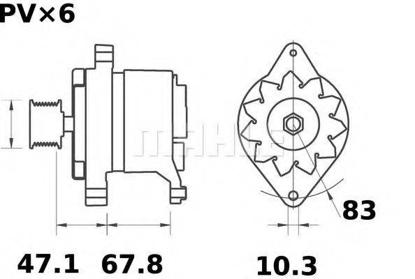 MAHLE ORIGINAL MG 529