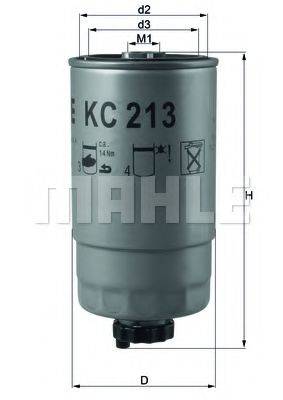 MAHLE ORIGINAL KC213 Паливний фільтр