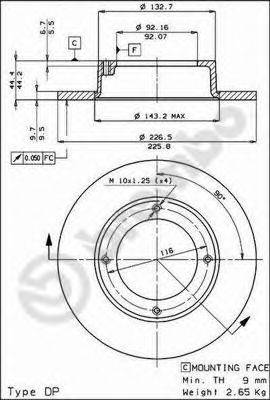 BRECO BS7191 гальмівний диск