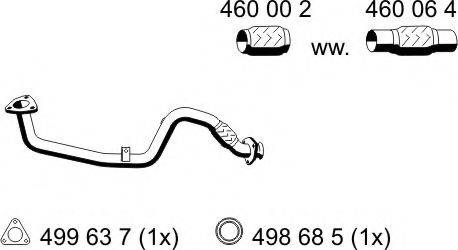 VAG 1H0 253 091 BK Труба вихлопного газу