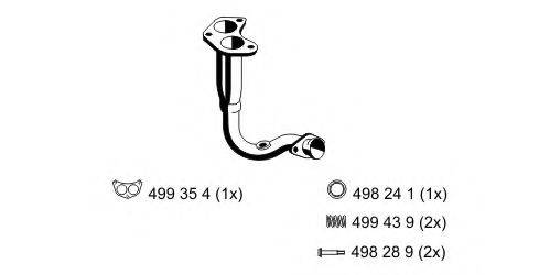 FORD 1659326 Труба вихлопного газу