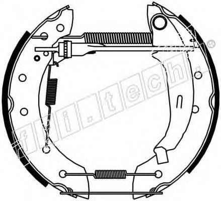 FRI.TECH. 16177 Комплект гальмівних колодок
