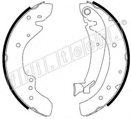 FRI.TECH. 17203 Комплект гальмівних колодок