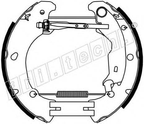 FRI.TECH. 16375 Комплект гальмівних колодок