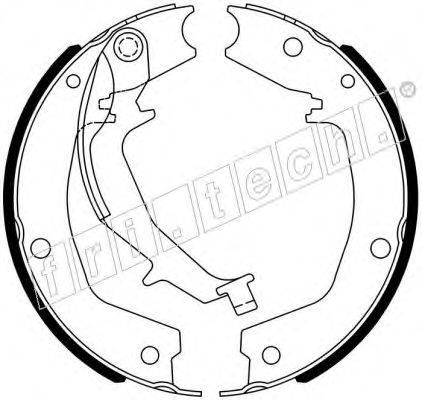 FRI.TECH. 1049172 Комплект гальмівних колодок, стоянкова гальмівна система