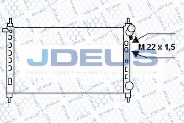 JDEUS 020M44 Радіатор, охолодження двигуна