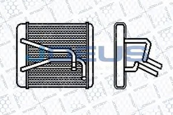 JDEUS 265M01 Теплообмінник, опалення салону