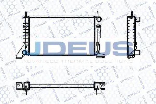 JDEUS RA0120130 Радіатор, охолодження двигуна