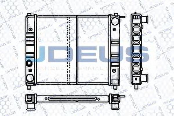 JDEUS RA0250010 Радіатор, охолодження двигуна