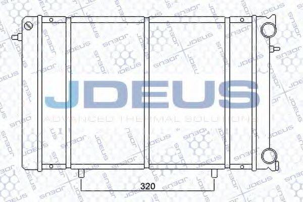 JDEUS 023M75 Радіатор, охолодження двигуна