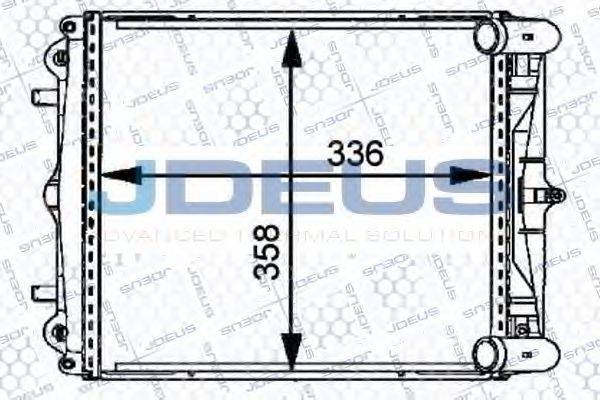 JDEUS 043M10 Радіатор, охолодження двигуна