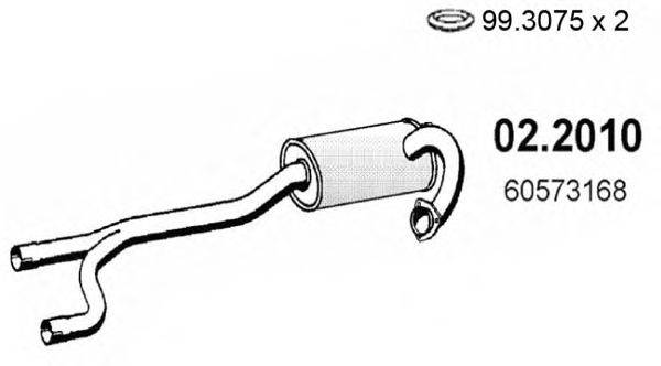 ASSO 022010 Передглушувач вихлопних газів