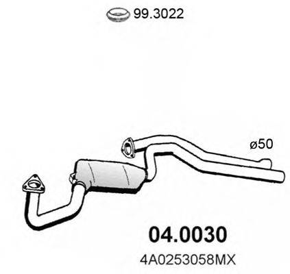 AUDI 4A0253057PX Каталізатор