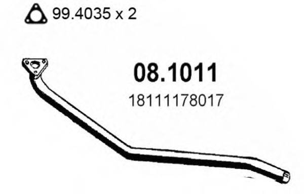 ASSO 081011 Труба вихлопного газу