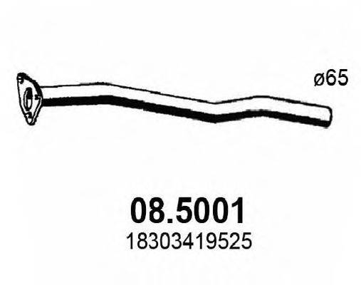 ASSO 085001 Труба вихлопного газу