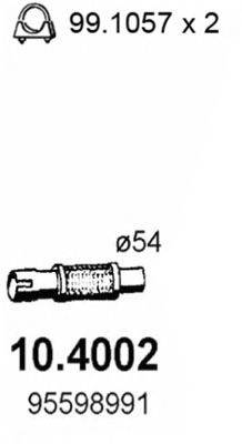 ASSO 104002 Труба вихлопного газу