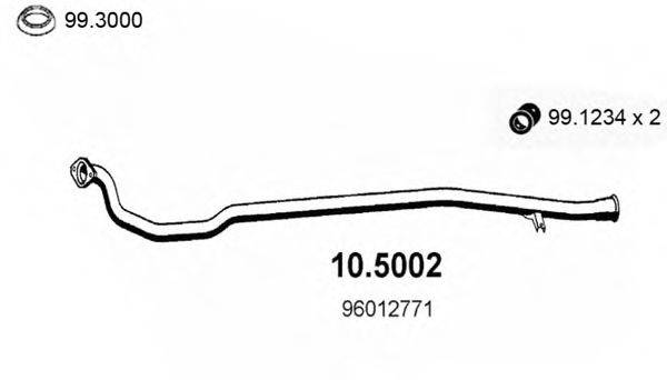 ASSO 105002 Труба вихлопного газу
