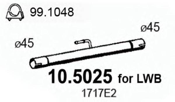 FIAT 1717E3 Труба вихлопного газу