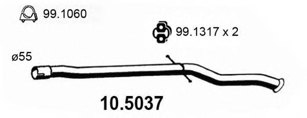 ASSO 105037 Труба вихлопного газу