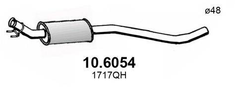 ASSO 106054 Середній глушник вихлопних газів