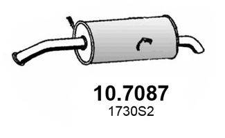 ASSO 107087 Глушник вихлопних газів кінцевий