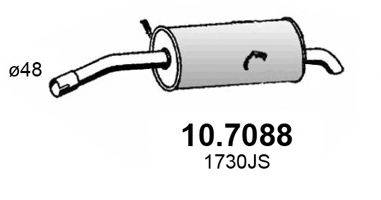 ASSO 107088 Глушник вихлопних газів кінцевий