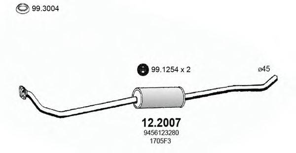 FIAT 1705P7 Передглушувач вихлопних газів
