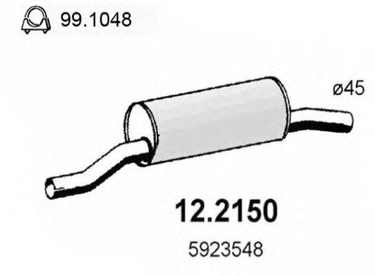 FIAT ZF05923548 Передглушувач вихлопних газів