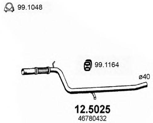 ASSO 125025 Труба вихлопного газу