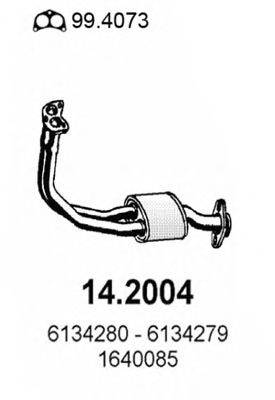 ASSO 142004 Передглушувач вихлопних газів