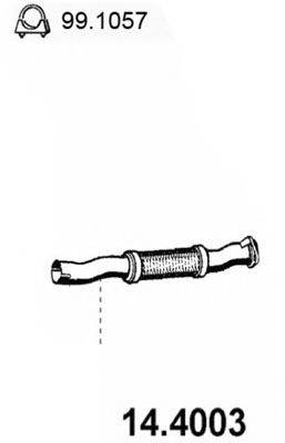ASSO 144003 Труба вихлопного газу