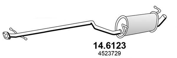 ASSO 146123 Середній глушник вихлопних газів