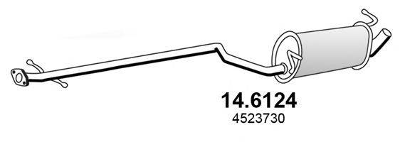 ASSO 146124 Середній глушник вихлопних газів