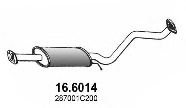 ASSO 166014 Середній глушник вихлопних газів
