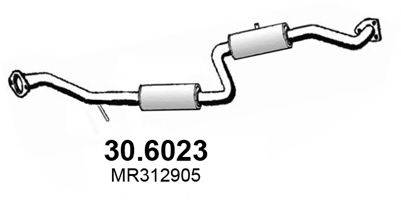 ASSO 306023 Середній глушник вихлопних газів