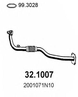 ASSO 321007 Труба вихлопного газу