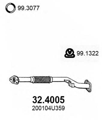 ASSO 324005 Труба вихлопного газу