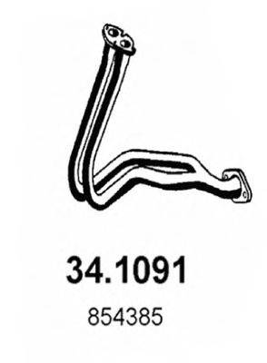ASSO 341091 Труба вихлопного газу