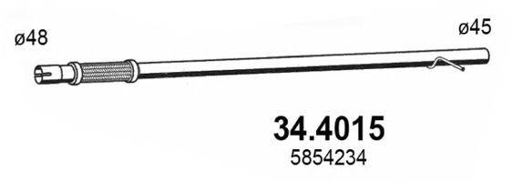 ASSO 344015 Труба вихлопного газу