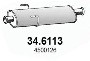NISSAN 4500126 Середній глушник вихлопних газів