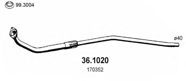 ASSO 361020 Труба вихлопного газу